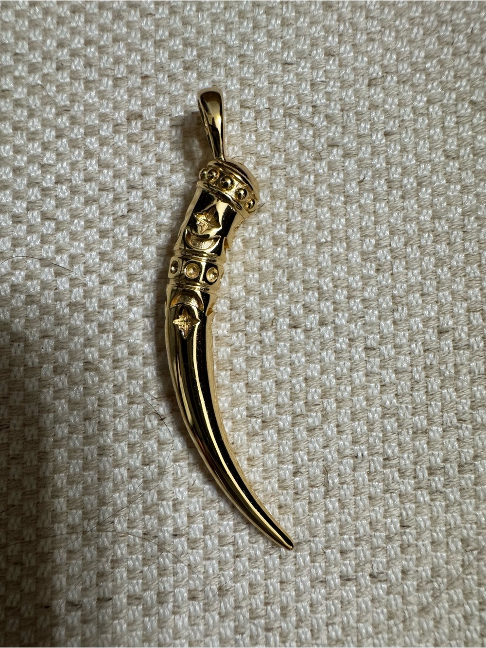 Jane Win Large Protect Tusk Pendant